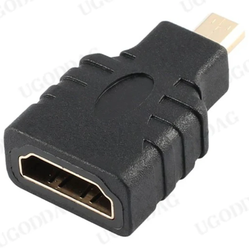 Micro HDMI-compatible to HDMI-compatible Adapter Gold-Plated 1.4 3D Extension Adapter 1080P Converter for HDTV Tablet Camera