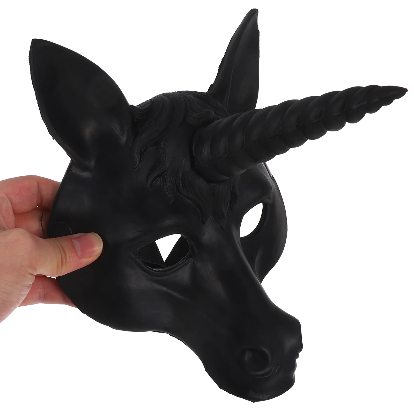 

Halloween Cosplay Props Unicorn Mask Masquerade Supplies Head Masks Black Costume Child