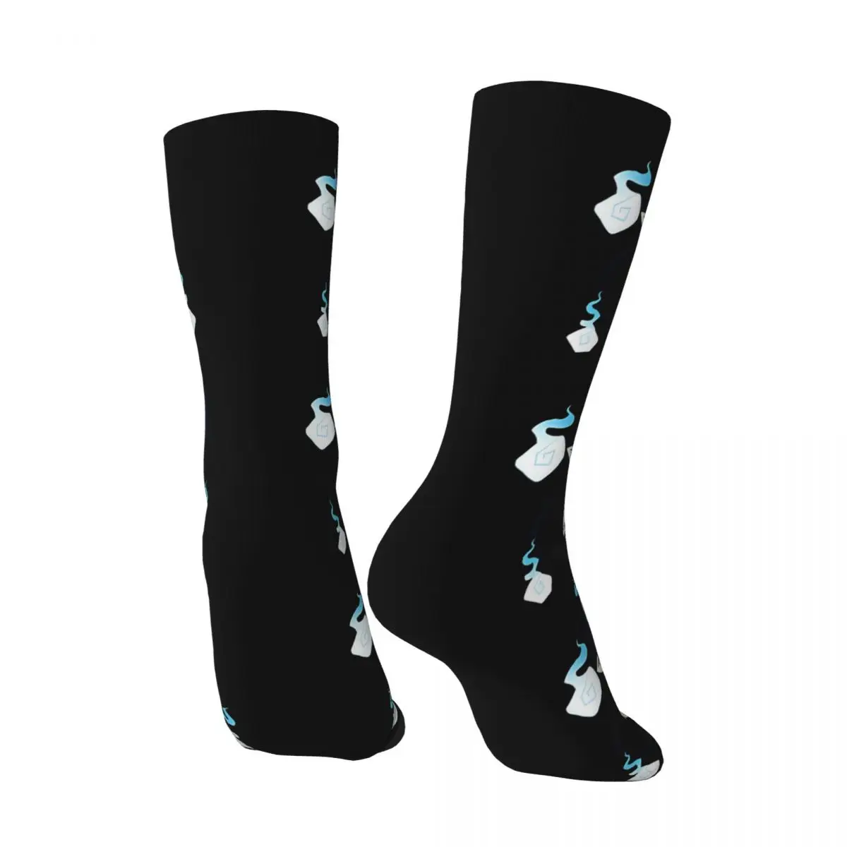 Funny Crazy compression Sock for Men Rin Okumura Ao No Exorcist Hip Hop Vintage Blue Exorcist Anime Happy Seamless Crew Sock