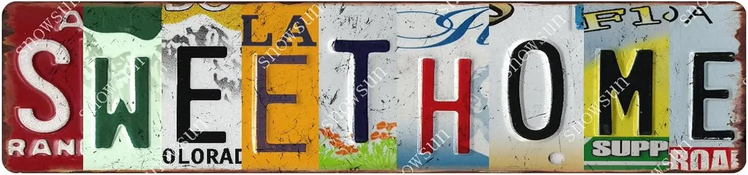 Милые домашние винтажные металлические жестяные знаки, уличный знак, Декор для дома, бара, кафе, магазина, 4 × 16 дюймов