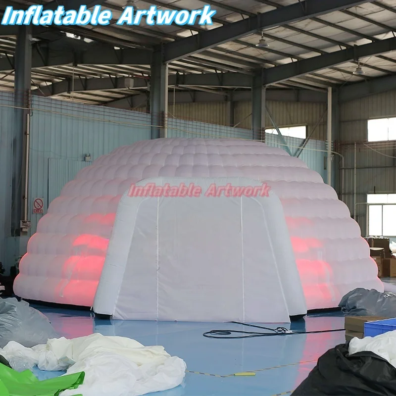 Le grandi tende gonfiabili per feste igloo a cupola personalizzate costruite su giocattoli in vendita