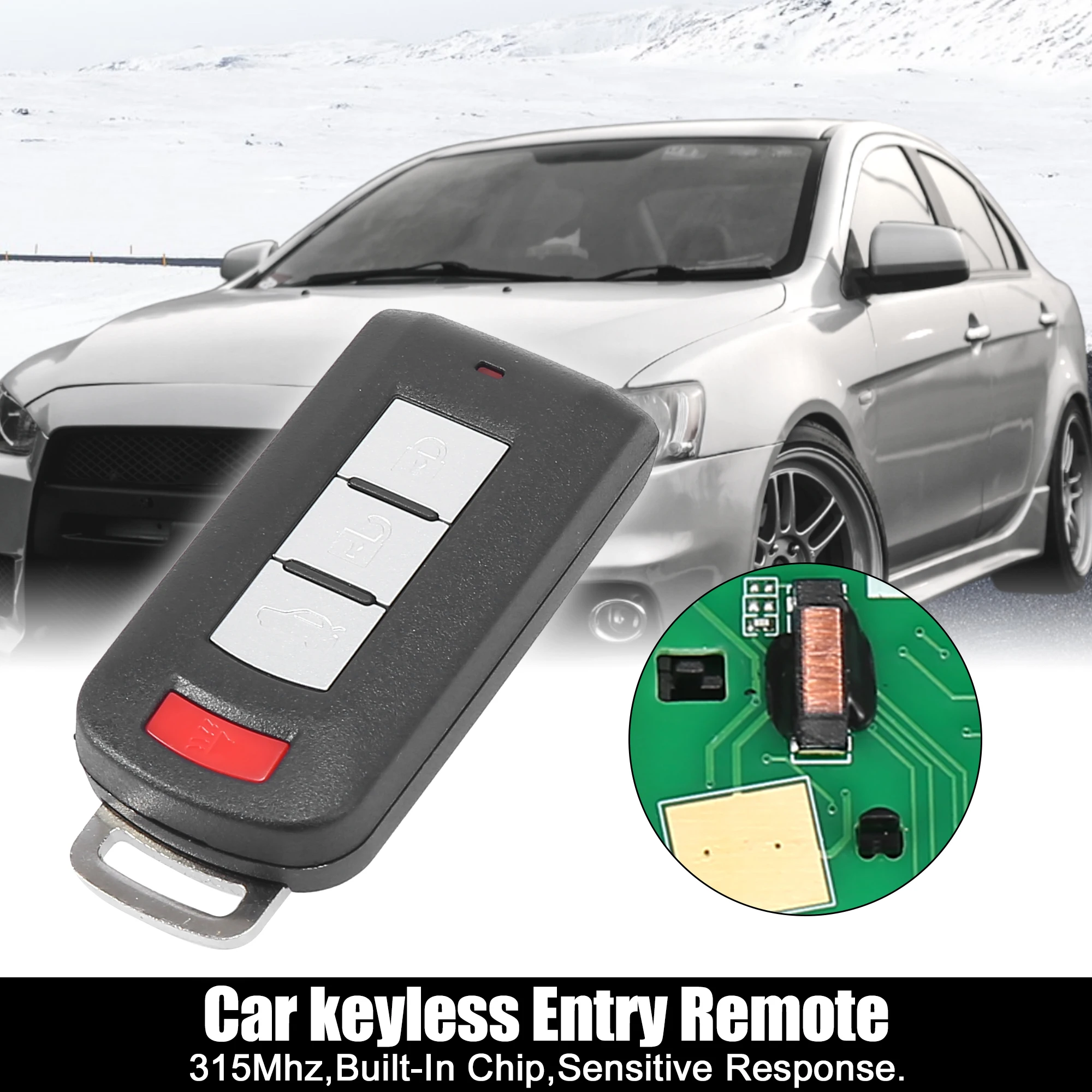 

X Autohaux Keyless Entry Remote Car Key Fob OUC644M-KEY-N for Mitsuboshi Lancer 2008-2016