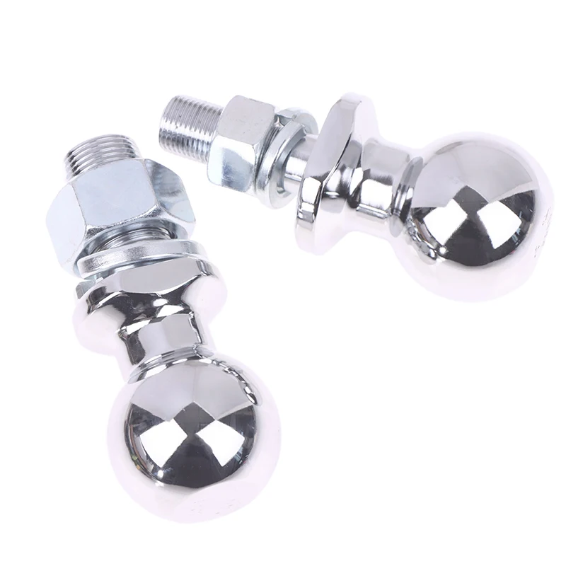 

50mm - Chrome Hitch - Mount Tow Ball Shank Dia Capacity Coupling Trailer Parts RV Camper Caravan Parts Bola De Remolque Con R...