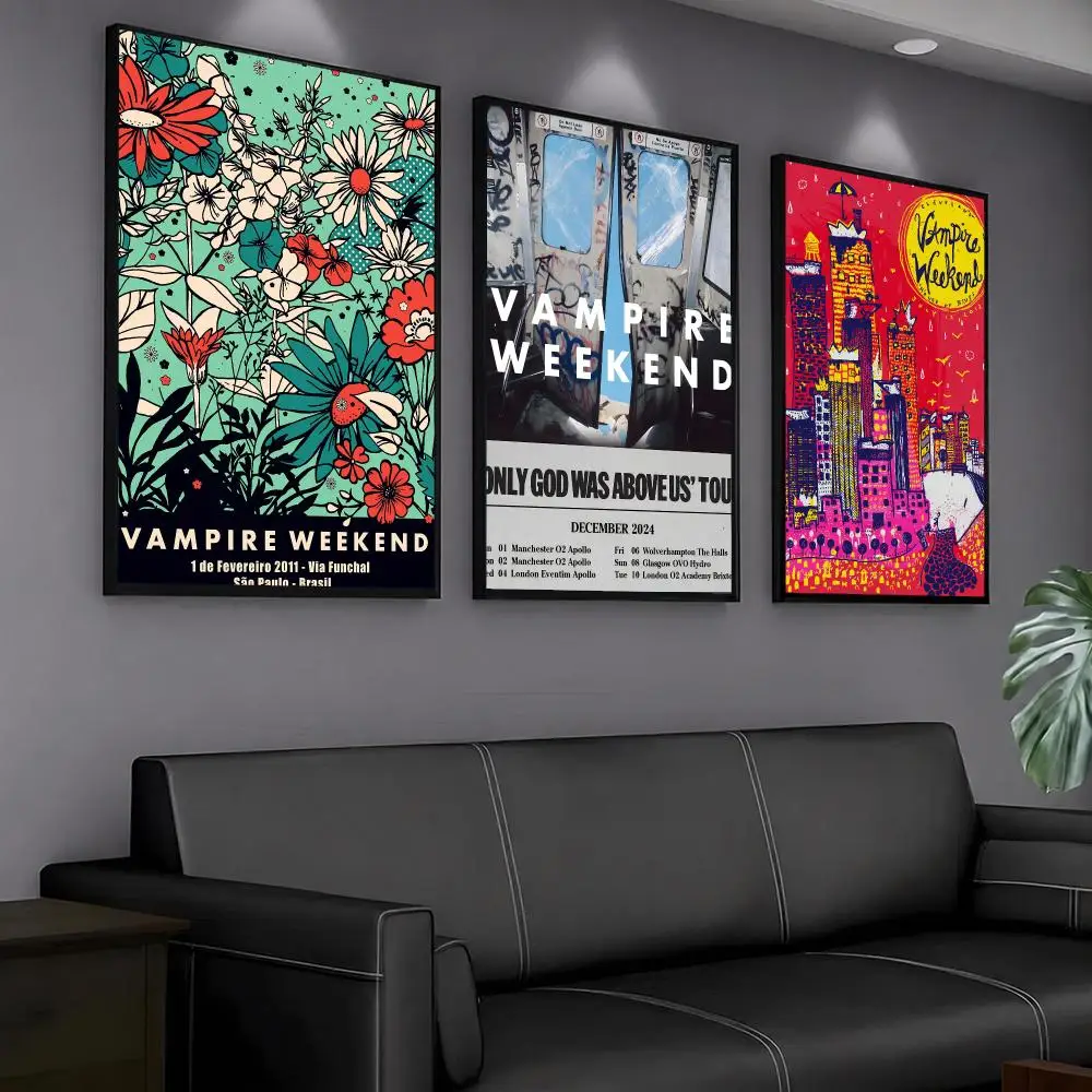 band V-Vampire Weekend-D Painting Calligraphy Artwork for Home Bedroom Office Wall Decoration Gift