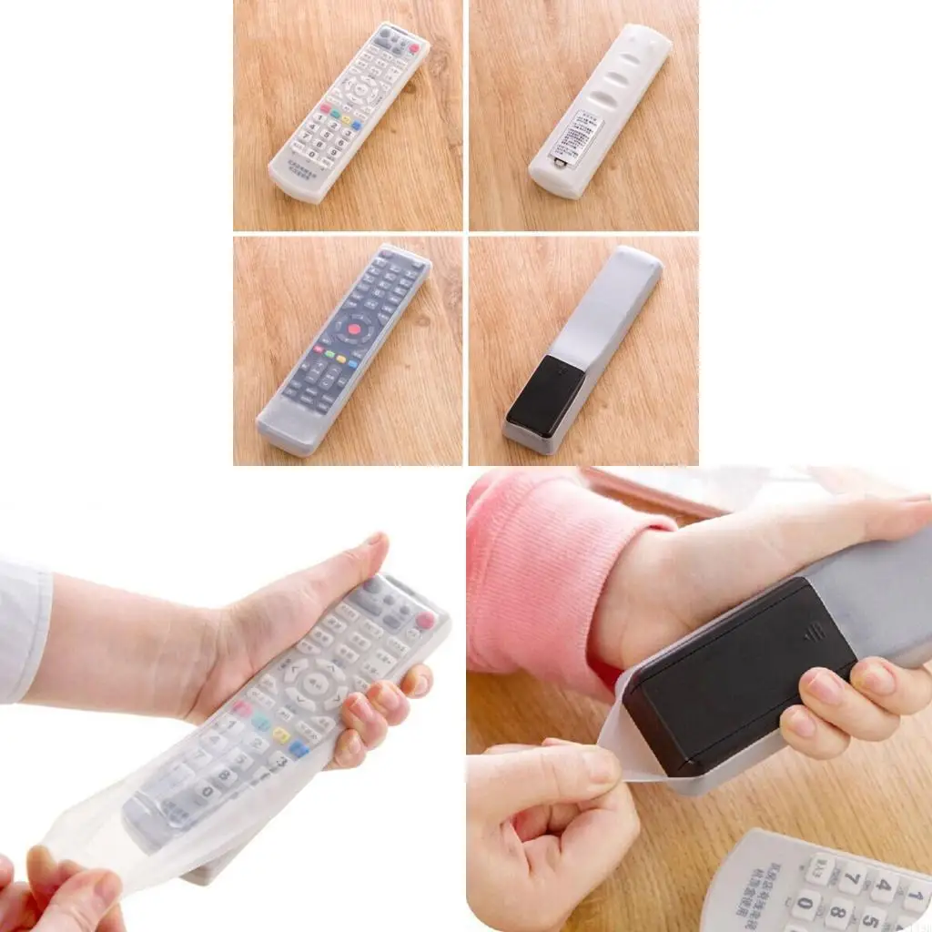 F19B Transparents Silicones Dustproof Cover for Home and Air Conditioner Remote