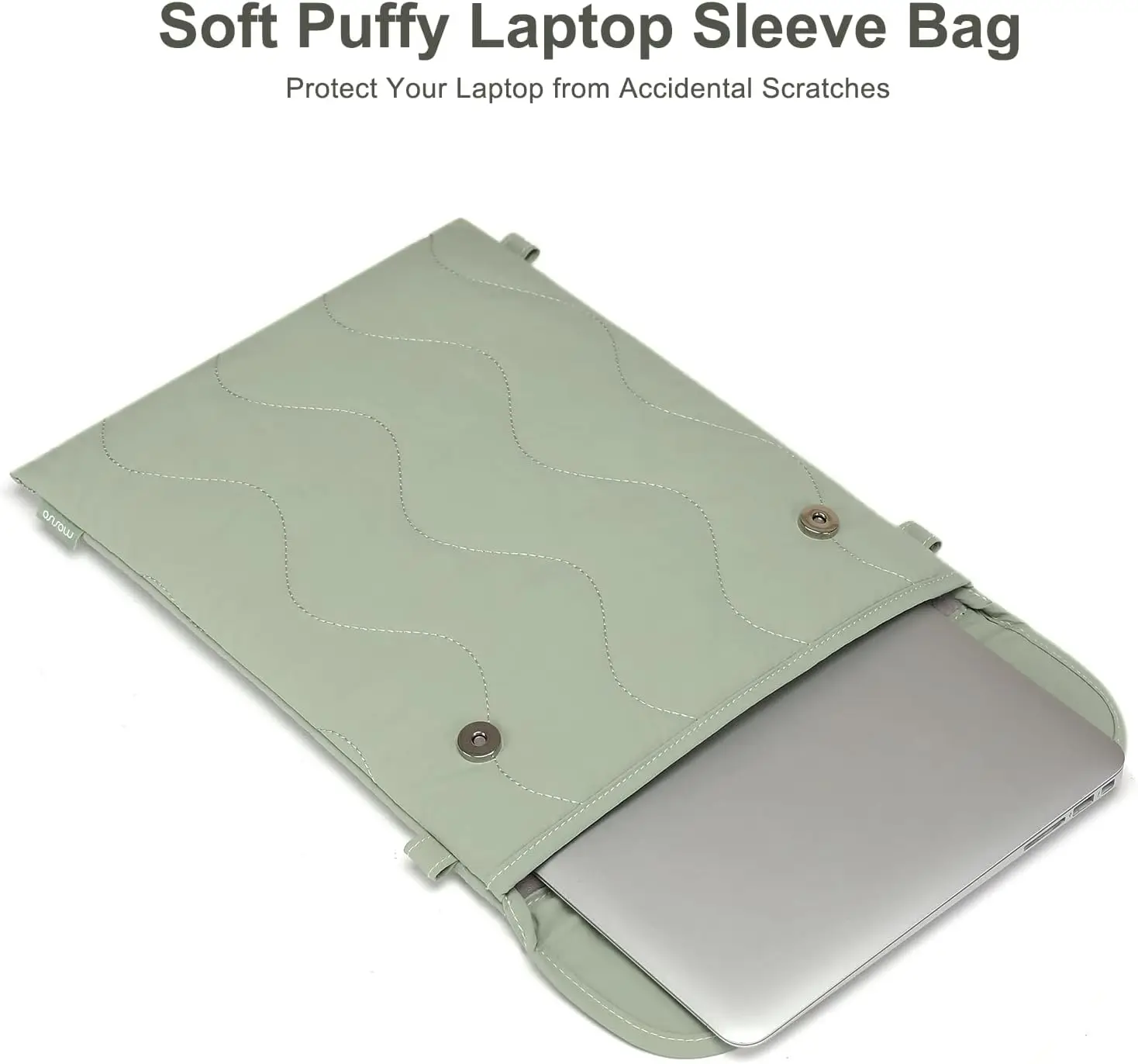 Puffy Laptop Sleeve for MacBook Pro Air 13 14 inch M1 M2 M3 M4 Lenovo HP Dell Notebook Carrying Bag Computer Shoulder Handbag