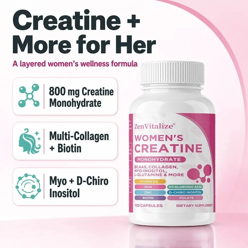 Creatine Monohydrate - Pre-workout Creatine To Help Build Muscle, Enhance Energy and Performance, 120 Capsule