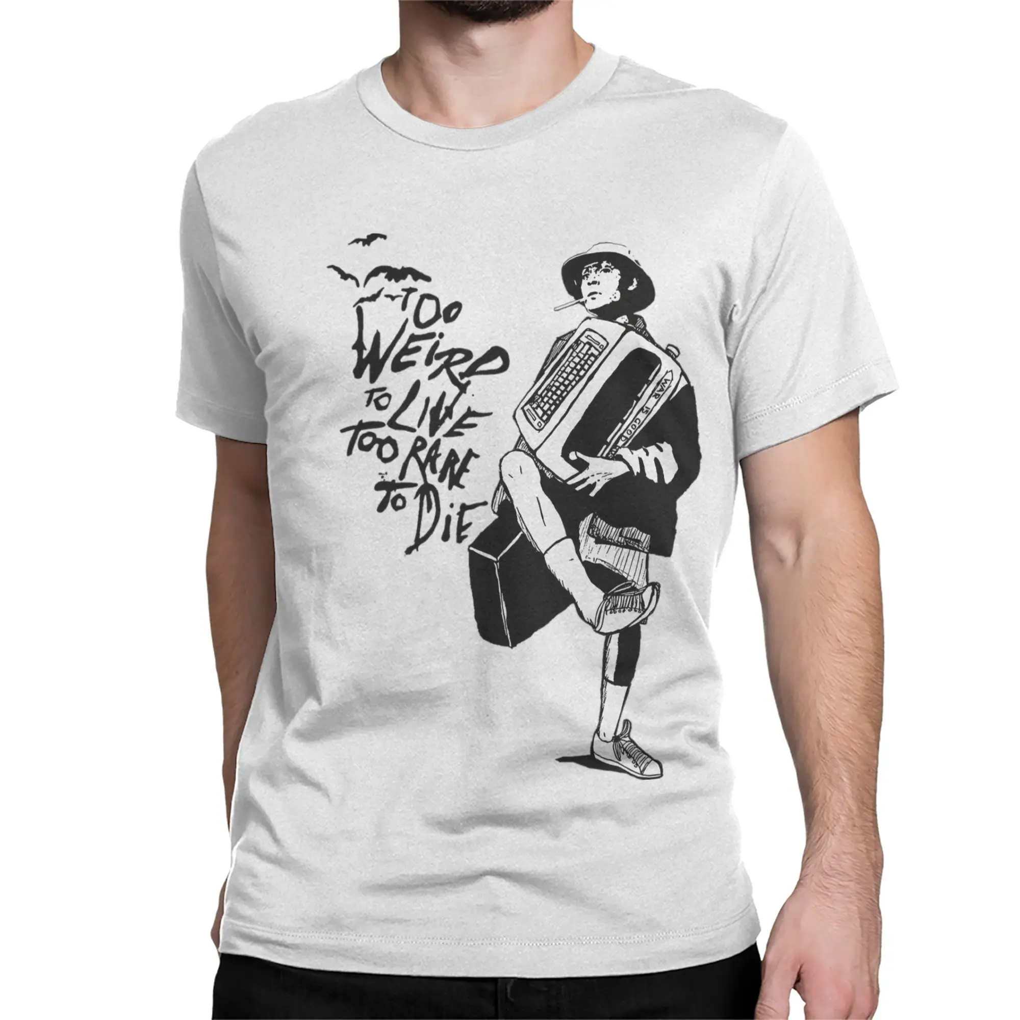 Fear and Loathing in Las Vegas T Shirt for Men Pure Cotton Cool T-Shirts O Neck  Tee Shirt Short Sleeve Clothes Summer
