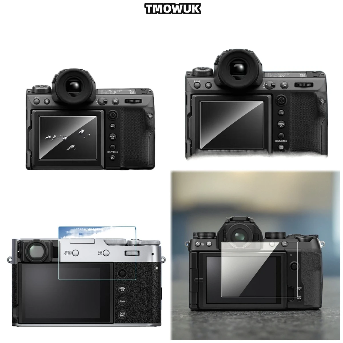 

For Fujifilm X-A7 XT200 Screen Protector, Tough 9H Glass With HD Clarity