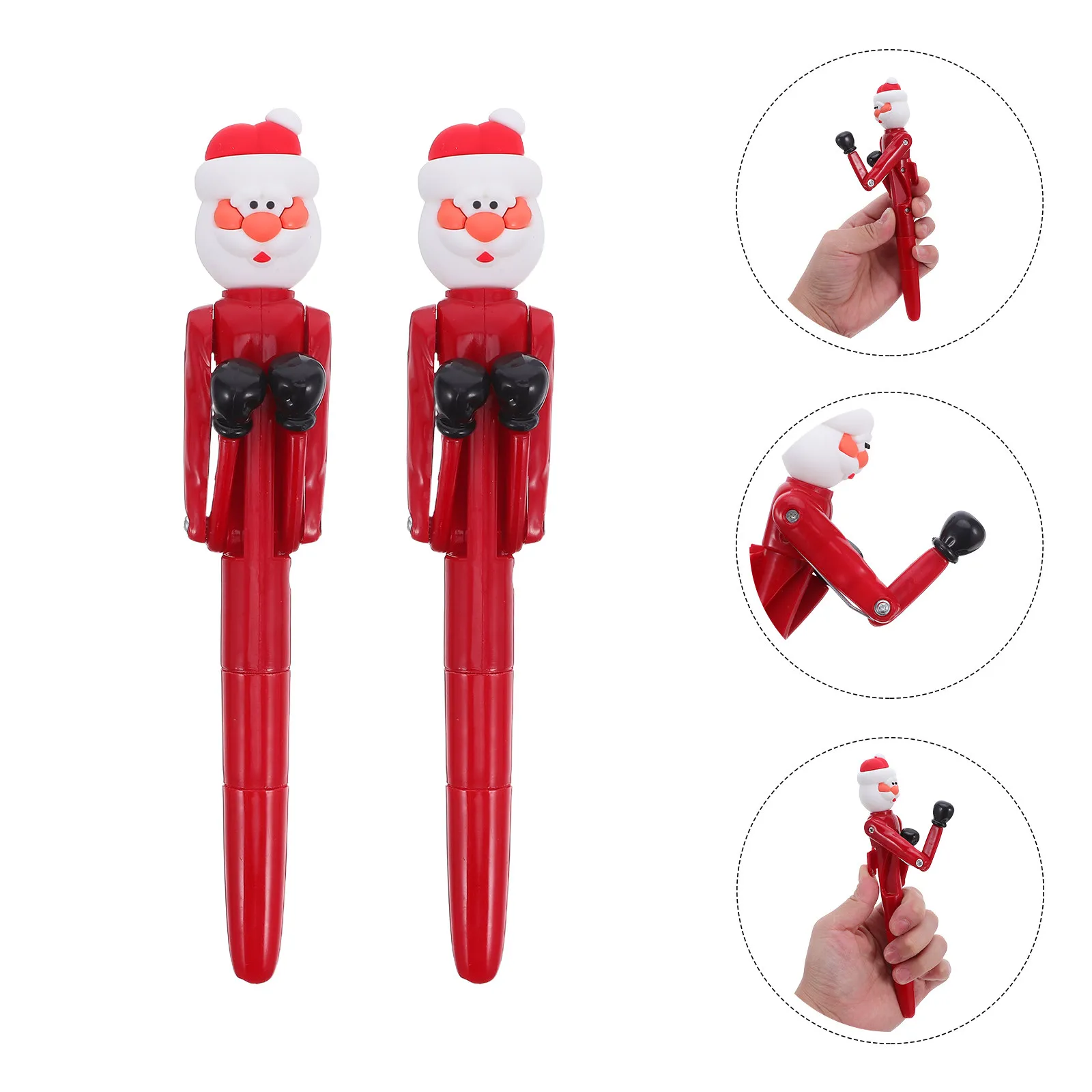 

4Pcs Christmas Ballpoint Pen Kawaii Cartoon Writing Tool for School Office Holiday Stocking Fillers Novelty Party