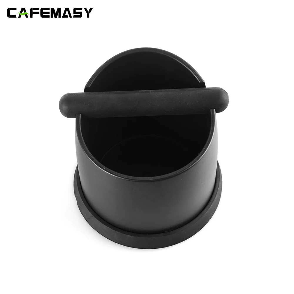 CAFEMASY-Coffee Knock Box com barra de batida removível, moer lixeira, ferramentas domésticas Barista, antiderrapantes, camadas duplas