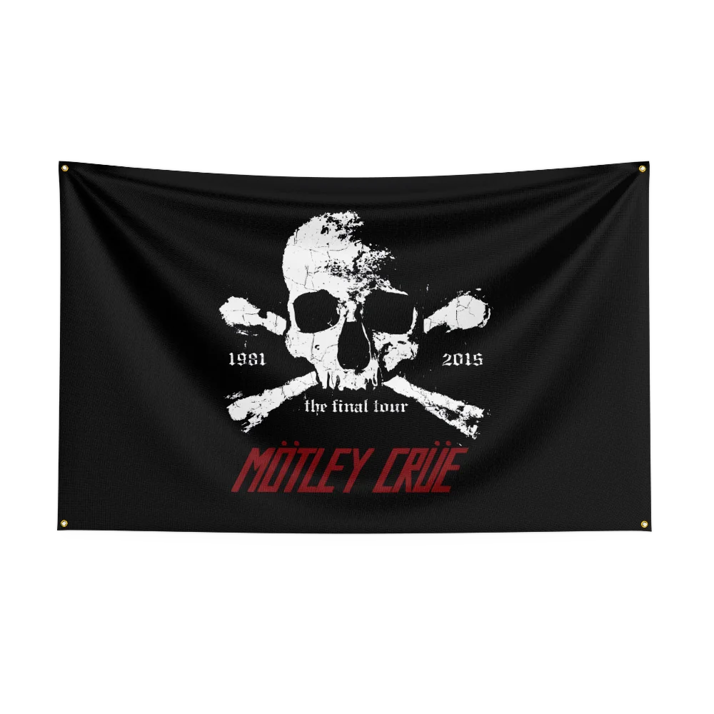 3x5 Ft Heavy Rock Band M-Motleys Flag Polyester Digital Printing Banner for Bedroom Wall Art Out Door Tapestry Decora - Image 2