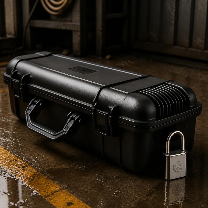 Durable Hard Case with Foam Lining, Waterproof Storage Box for Cameras, Instruments, and Tools, Available in 6 Dimensions