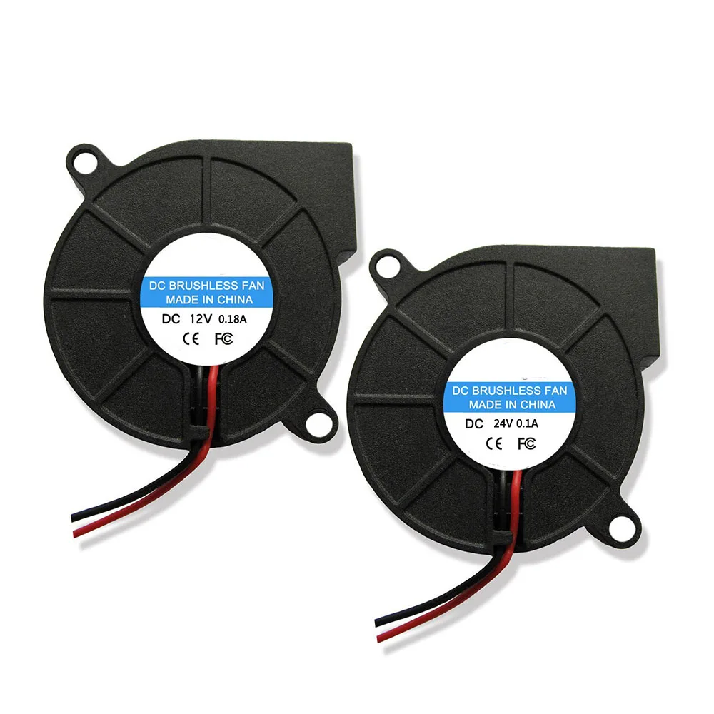 5015 50mm Radial Blower Cooling Fan DC24V Hotend Extruder Cooler Replacement Parts Fit RepRap DIY 3D Printing Machine Accessory