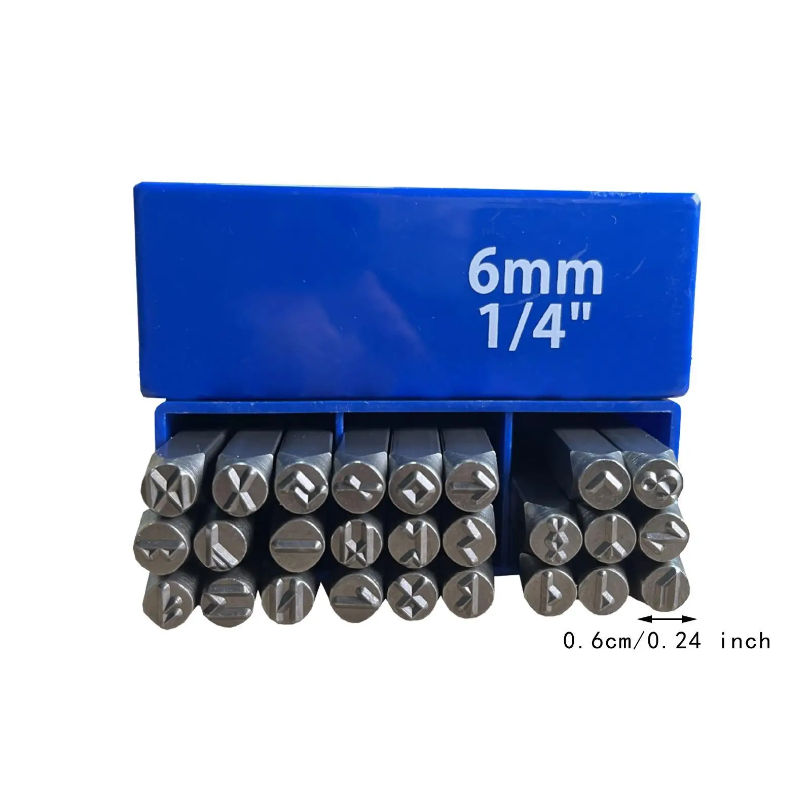 Gothic Steampunk Runes Stamp Set 6mm with Box Symbol Stamp Kit for Steel Brass Aluminum