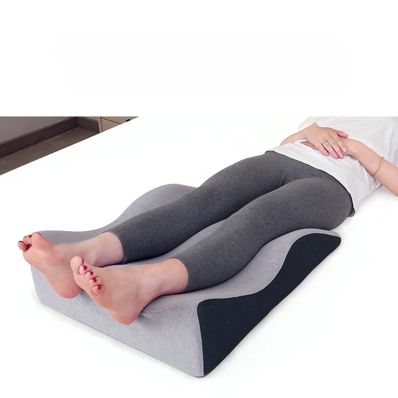 ‌Ergonomic Leg Pillow Memory Foam Foot Rest for Circulation Pregnancy Elderly Care Anti-Fatigue Leg Elevator with Soft Cover