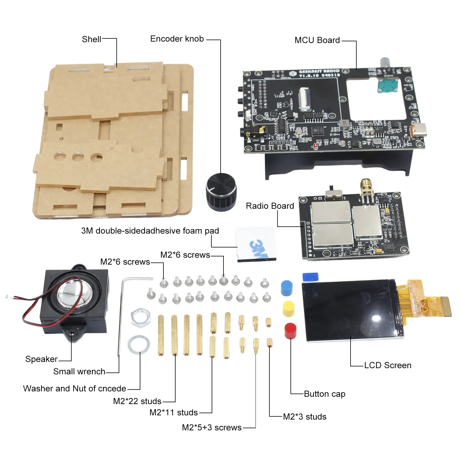 DIY Full Band Radio V5A Kit FM AM MW SW Aviation Band SSB LSB USB