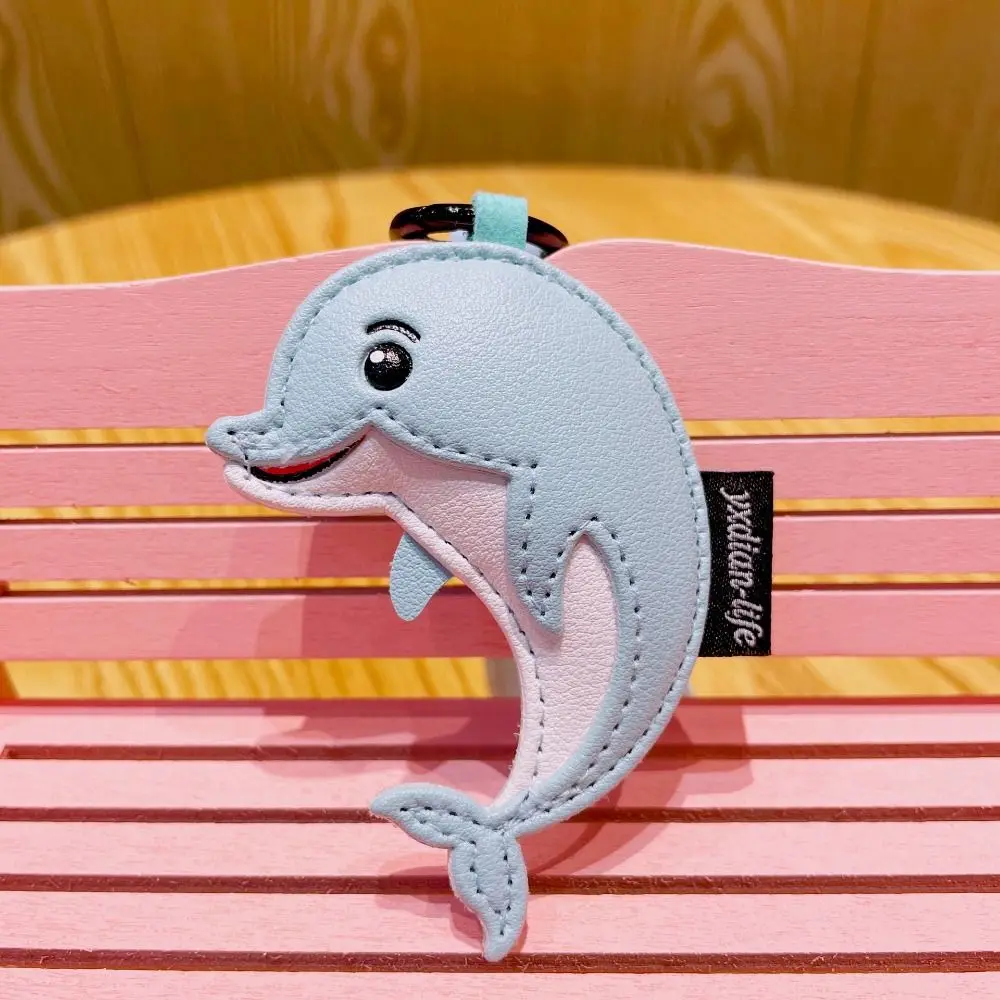 الإبداعية بو الجلود دولفين المفاتيح القرش المحيط الحيوان دولفين قلادة هدايا عيد الميلاد حقيبة سحر سيارة كيرينغ الطلاب #2