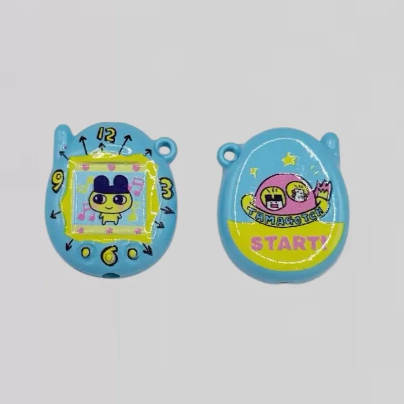 1-6 Stück Tamagotchi-Perlen-Zubehör, Acryl-Cartoon-Arcade-Maschinen-Perlen, DIY-Schlüsselanhänger, Schmuckmaterial, lustige Dekoration K – Detail 12