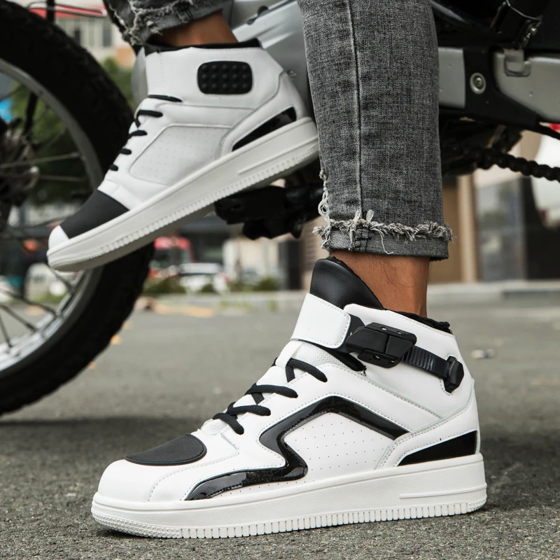 أحذية ركوب الدراجات النارية الواقية الجديدة للجنسين للفصول الأربعة عالية الجودة ومضادة للانزلاق، أحذية ركوب الدراجات على الطرق الوعرة قابلة للتنفس