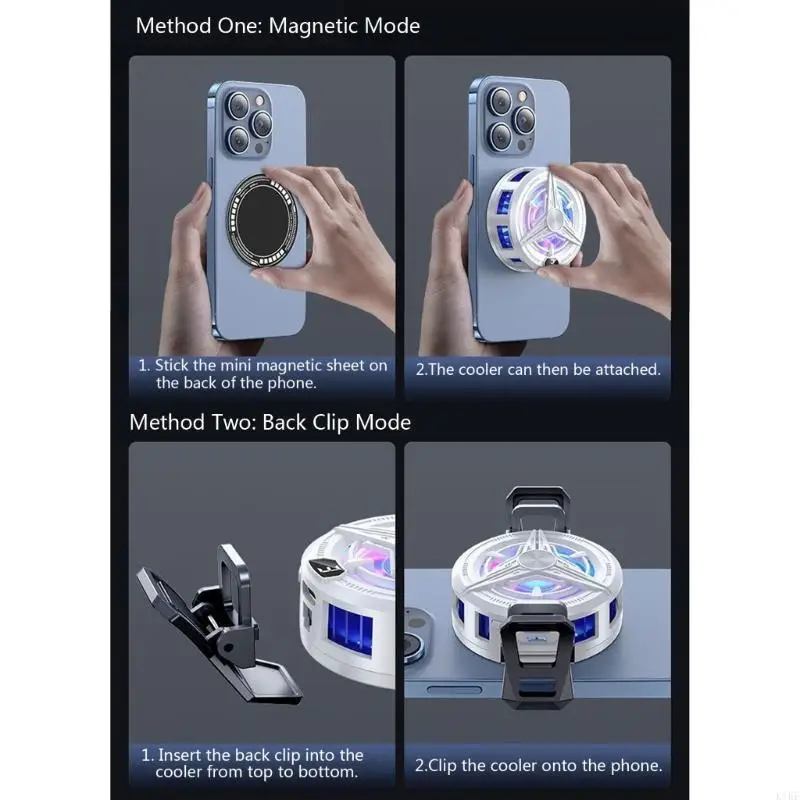 Enfriador magnético para teléfono: radiador y ventilador de calor - imagen 2