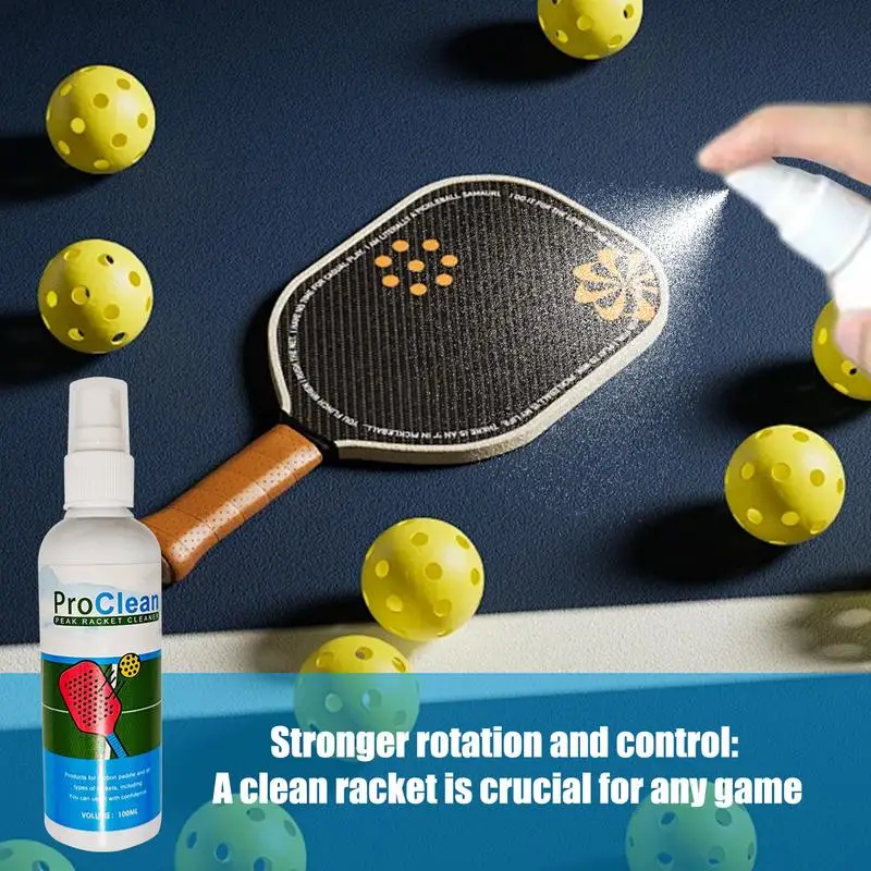 Detergente per racchette da ping pong Spray per la cura delle racchette da ping pong Spray per la pulizia delle racchette da ping pong per la pulizia delle mazze da ping pong 100ml per