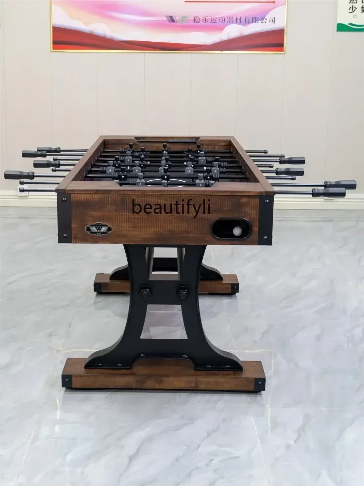 

45Table Football Table Desktop Foot Travel 8-Pole Adult Luxury Heavy Solid Wood American Classical