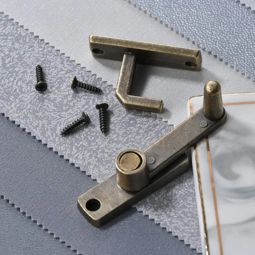 Antique Bronze Alloy Cabinet Drawer Hasp For Jingmao Metal Lock Decorative Vintage Style Box Wood Furniture Latch