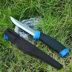 2024 Outdoor wild fishing hunting small straight knife, camping self-defense survival knife, portable edc small straight knife