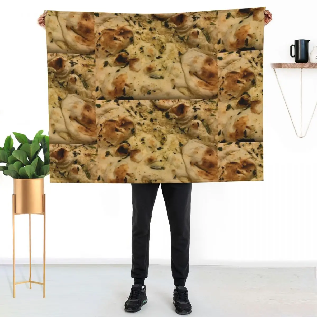 Garlic Naan Throw Blanket warm winter blankets and throws for winter Designers Bed covers valentine gift ideas Blankets