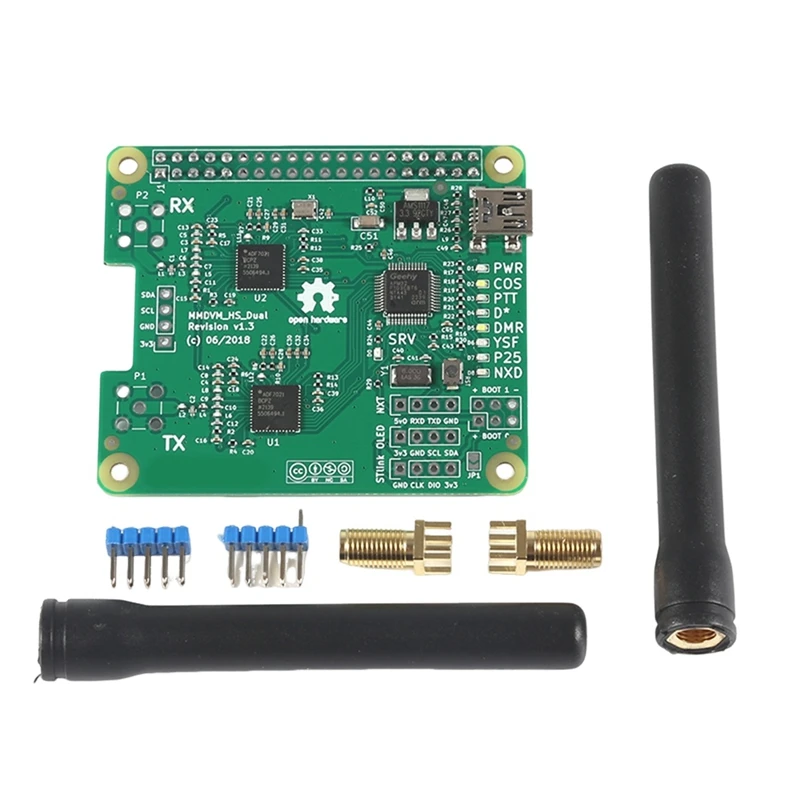 Para raspberry pi placa de avaliação mmdvm relé dmr p25 ysf dstar rádio digital gateway módulo placa hotspot sem fio