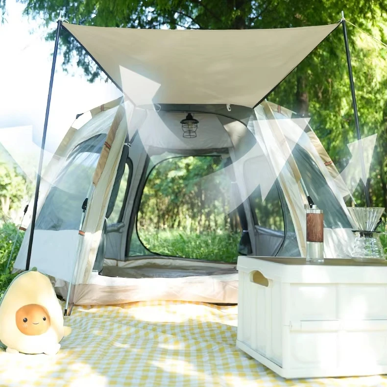 

Outdoor Portable Quick Automatic Opening Camping Rainproof Large Space Tent for Hiking