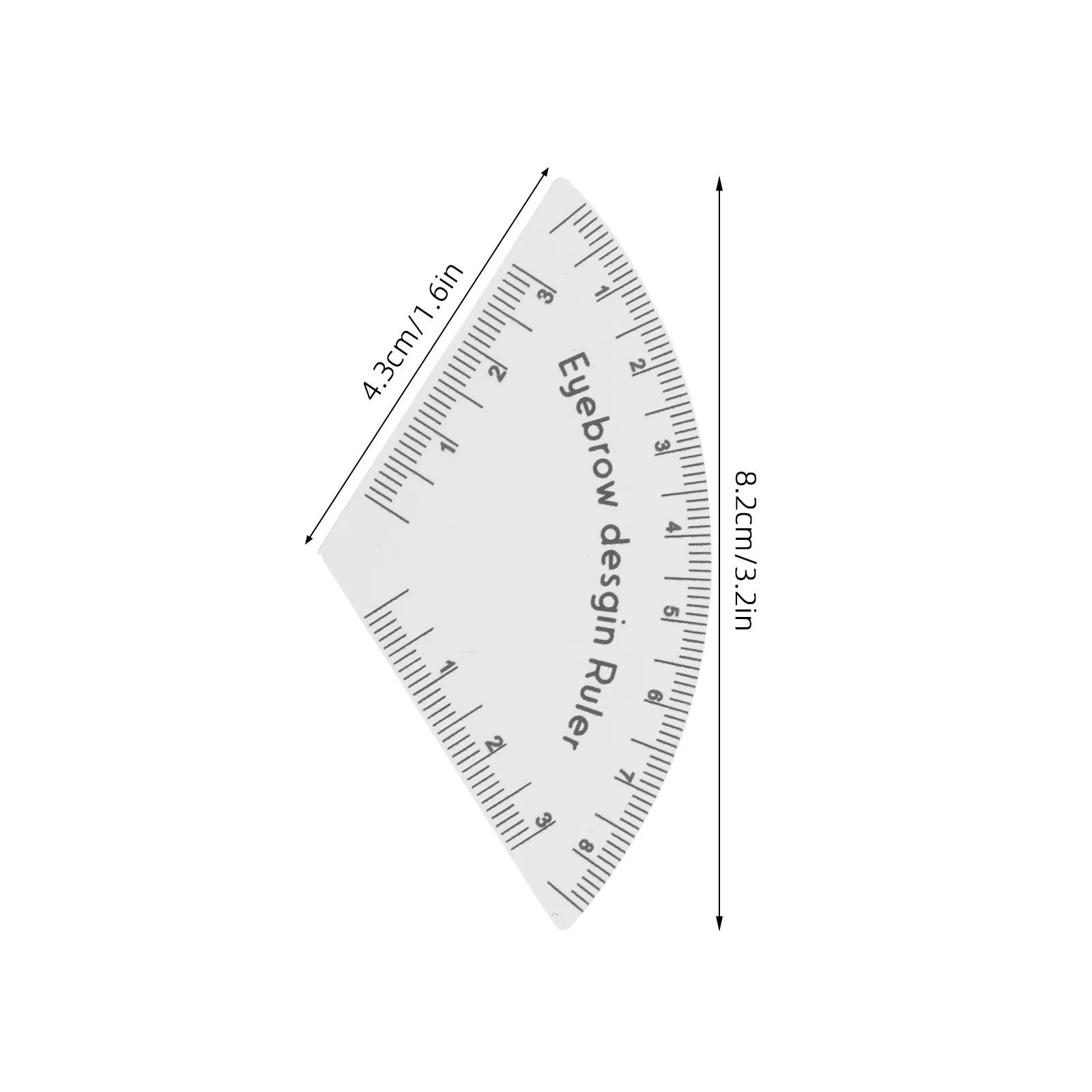 Eyebrow Ruler Stencil Adhesive Reusable Brow Mapping Guide Makeup Eyebrow Measuring Tool Precise Symmetry Drawing Tool for Daily