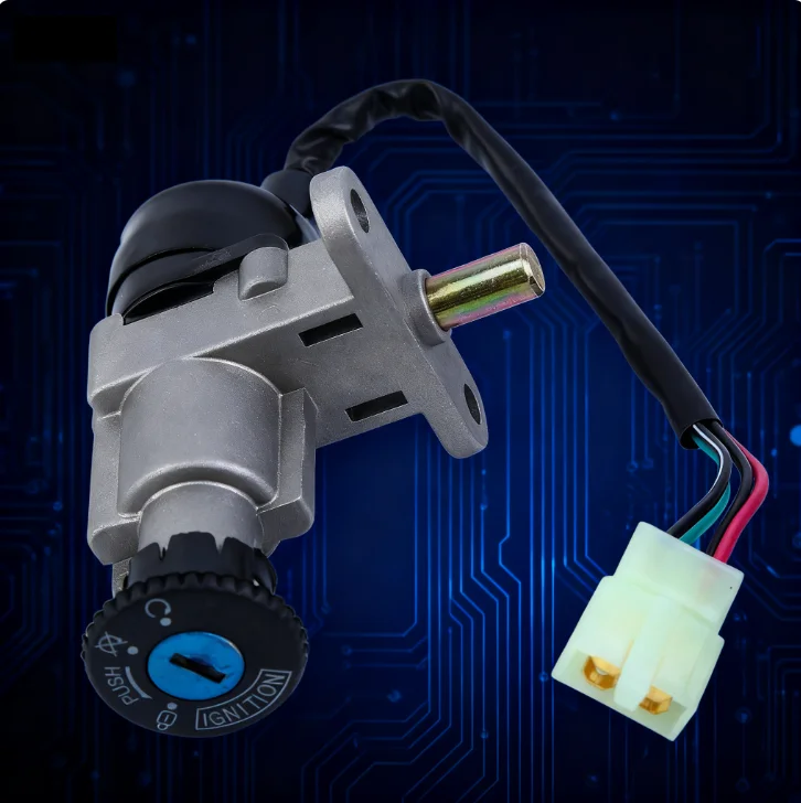 Motorcycle Scooter Ignition Switch Seat Lock Key Set FOR SCOOTER MOPED TAOTAO 50/125/150cc Contactslot Key Switch Motorbike Part