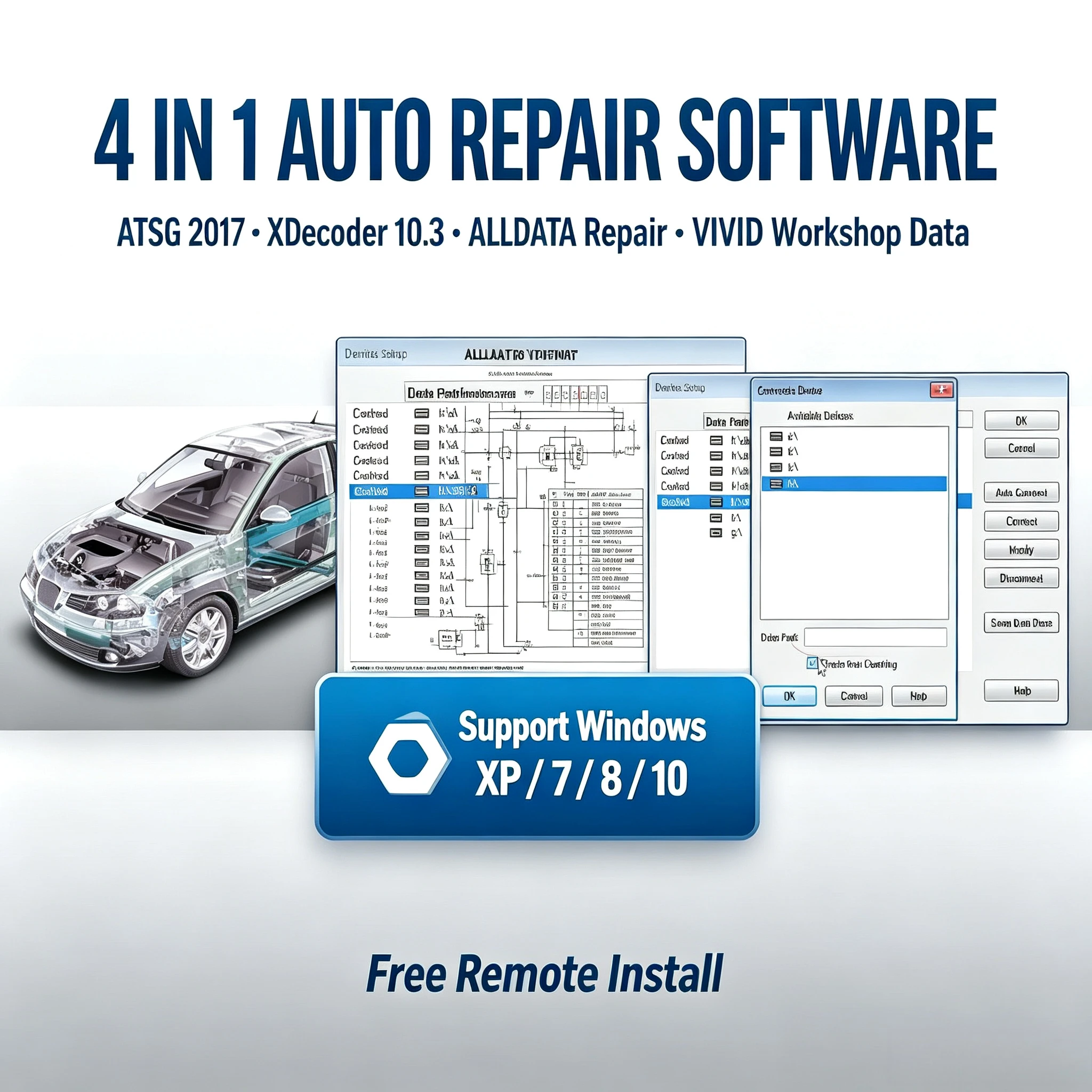 XDecoder10.3 Decoding VIVID 2015 repair diagrams AllDATA 10.53 Automotive repair data ATSG 2017 Diagnosis of transmissions lools
