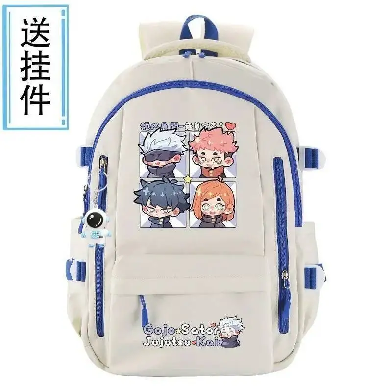 

Anime Game Breathable Mesh Black White Jujutsu Kaisen Student School Bags Large Capacity Mochilas Backpacks