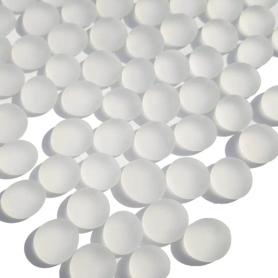 

Sea Glass Gems - 0.9 White Frosted Flat Glass Marbles Flat Gems Decorative Stones for Vase Fillers Aquarium Rocks Floral Suppl