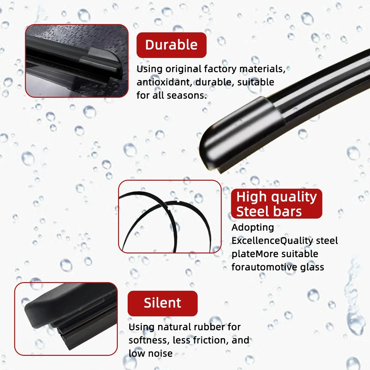 J Hook U General Car Wiper Blades for Front Windshield 14\