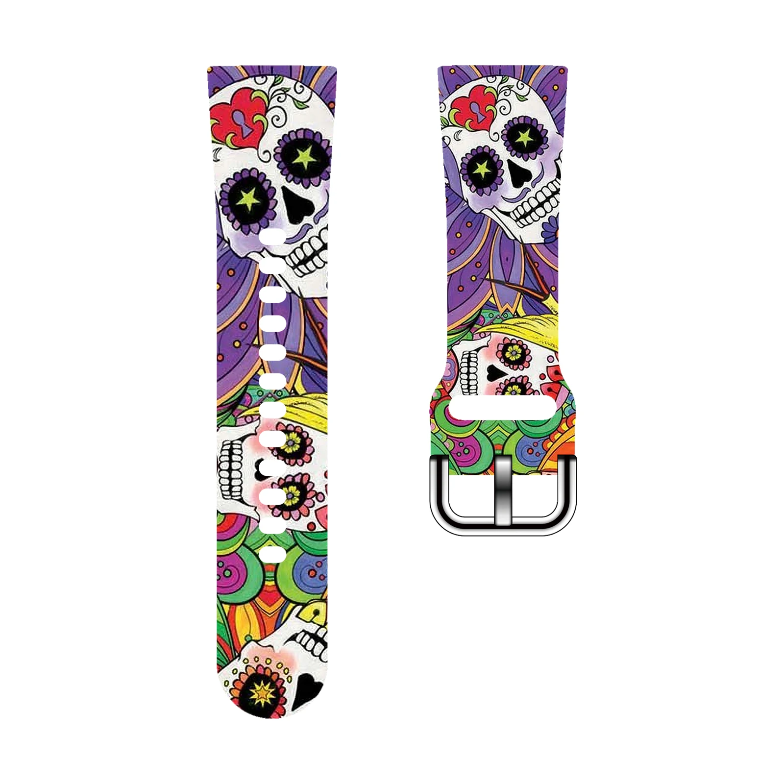

Helloween Series Printed Strap for Fitbit Sense 2/1 Watchband Replaceable Bracelet for Versa 4/3 Watch Band for Women as a Gift