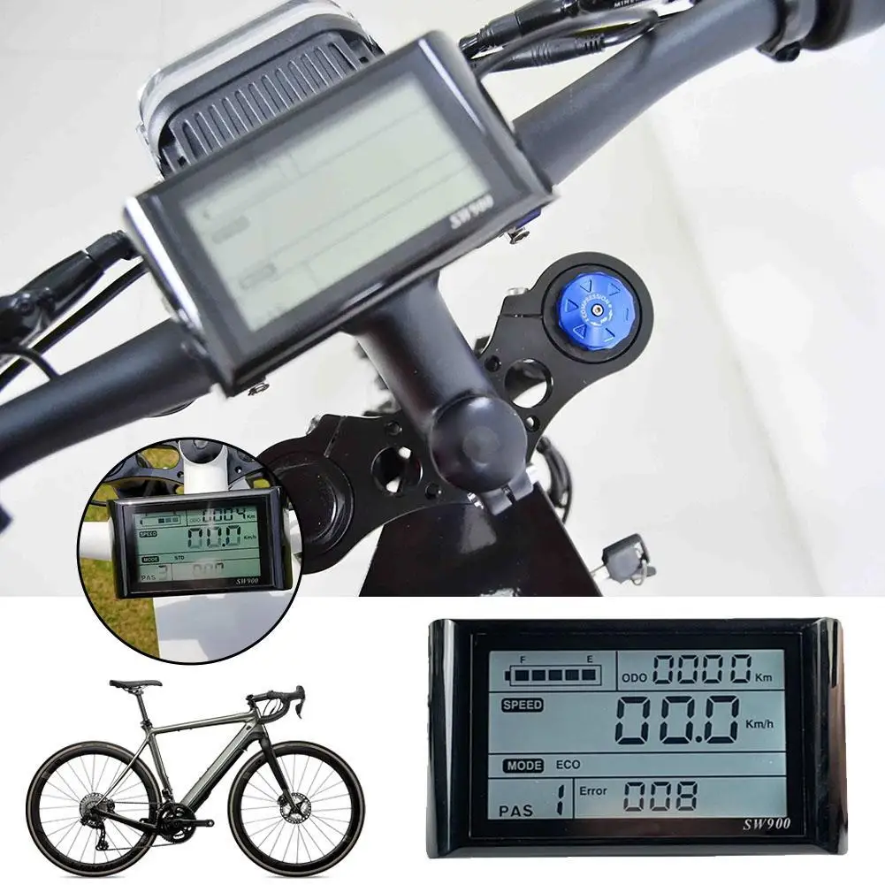

New SW900 Display Low Failure Rates Waterproof Connector Modification Part Electric Bike LCD Display Meter For Electric Scooter