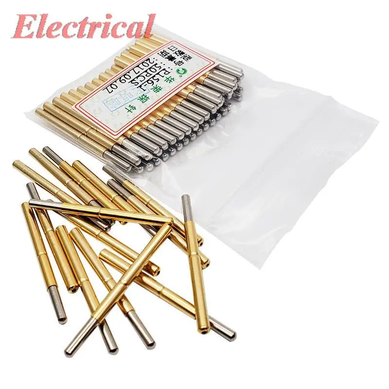 Spring PCB ICT Testing Contact Probes Pin PA156-A B D G H E J Q1 Q2 T 2.36mm Dia. Hight Carbon Steel Test Probe Pin