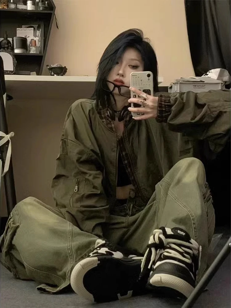 

Винтажный бейсбольный джат в стиле милитари, мужской джат High Street, весенне-осенний летный джет на молнии, подставка против морщин