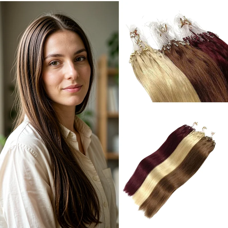 human-remy-hair-micro-loop-hair-weft-18inch-straight-8-30-transform-thin-hair-to-thick-wedding-natural-wholesale