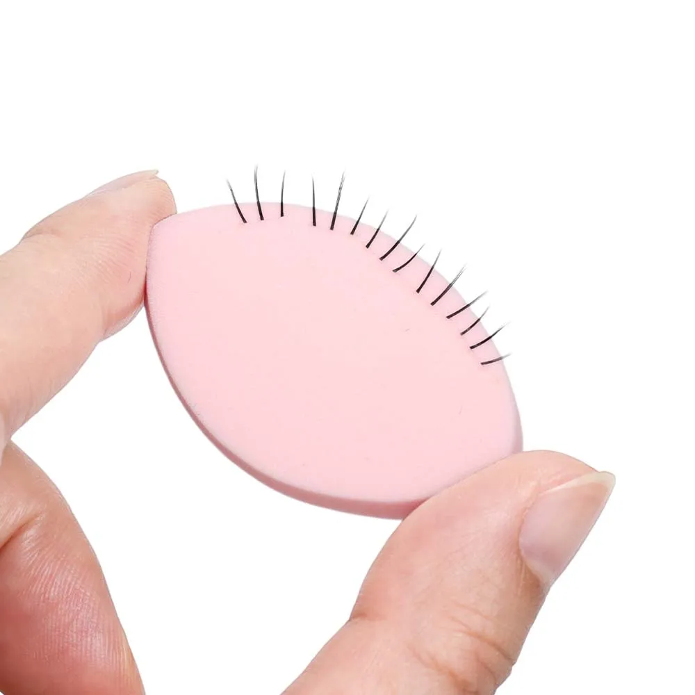 منصات رمش كاذبة المبتدئين التدريب رمش ملحقات أداة ممارسة رمش تمديد الإسفنج قابلة لإعادة الاستخدام رسم الخرائط ماكياج نفث