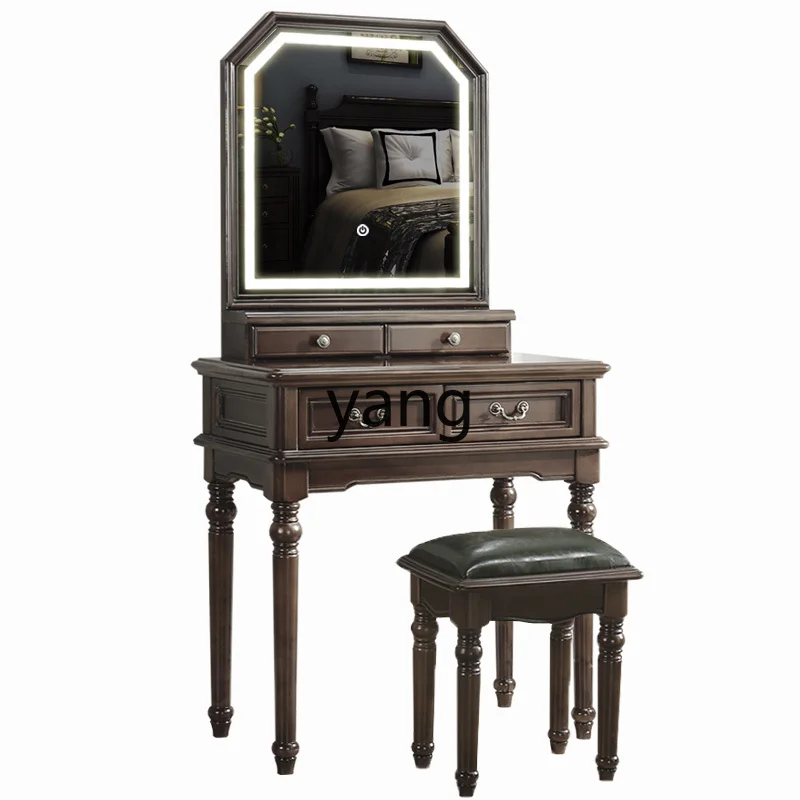 Yjq Log with Light 1 M Led Small Dresser Dressing Table