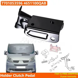 For Renault Trafic 2 Opel Vivaro Nissan Primastar 2001-2014 Clutch Pedal Support Bracket 7701053596 4651100QAB 91159853