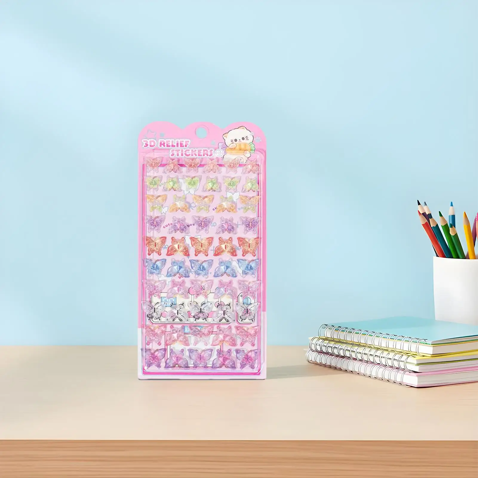 

3D Cute Stickers Cute Relief Stickers Decoration Scrapbooking Decals For Phone Case Notebook Journal Laptop Craft Kids Boys