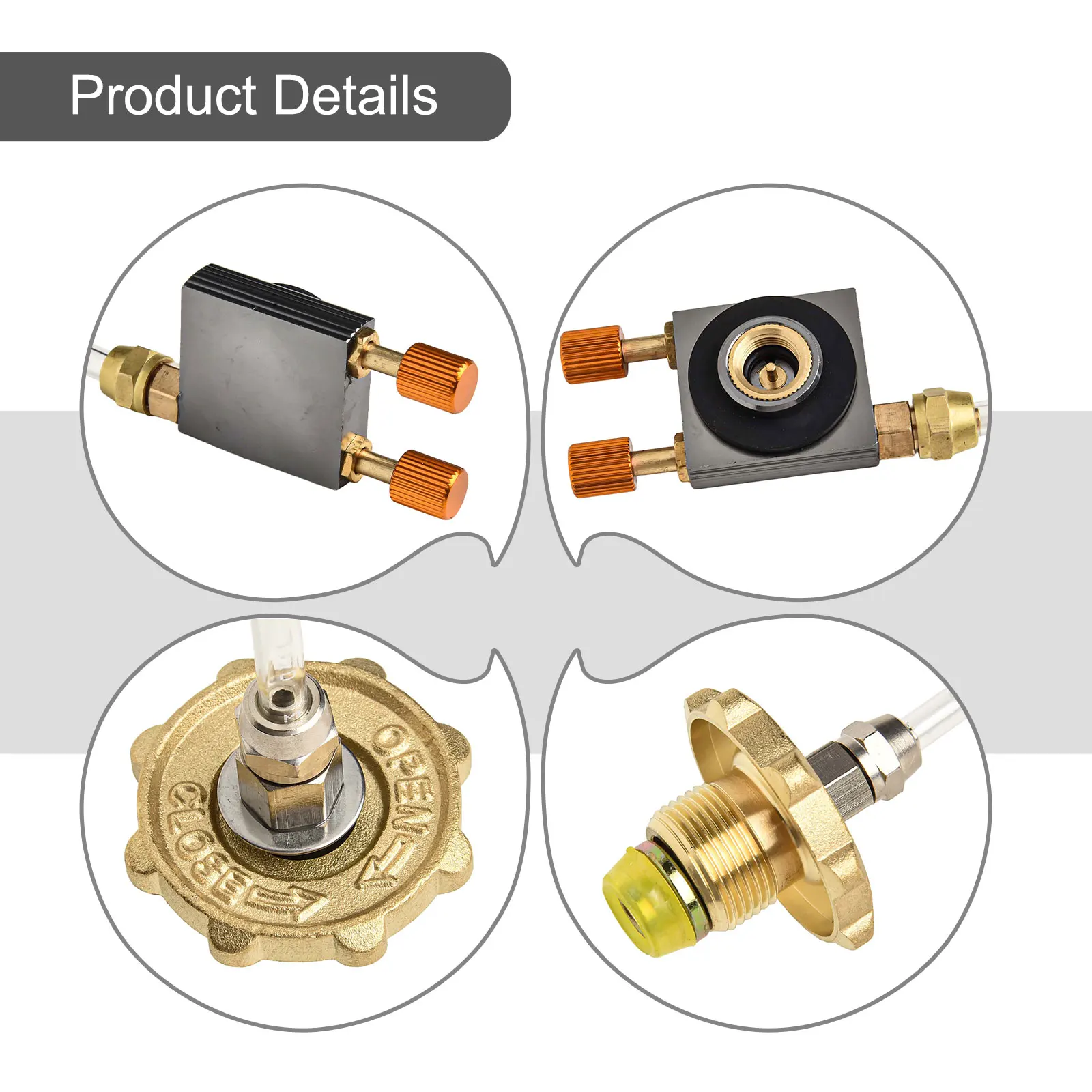 

Соединитель для газовой плиты для кемпинга на открытом воздухе с адаптером для заправки газового баллона для портативной уличной плиты и кассетных газовых баллонов
