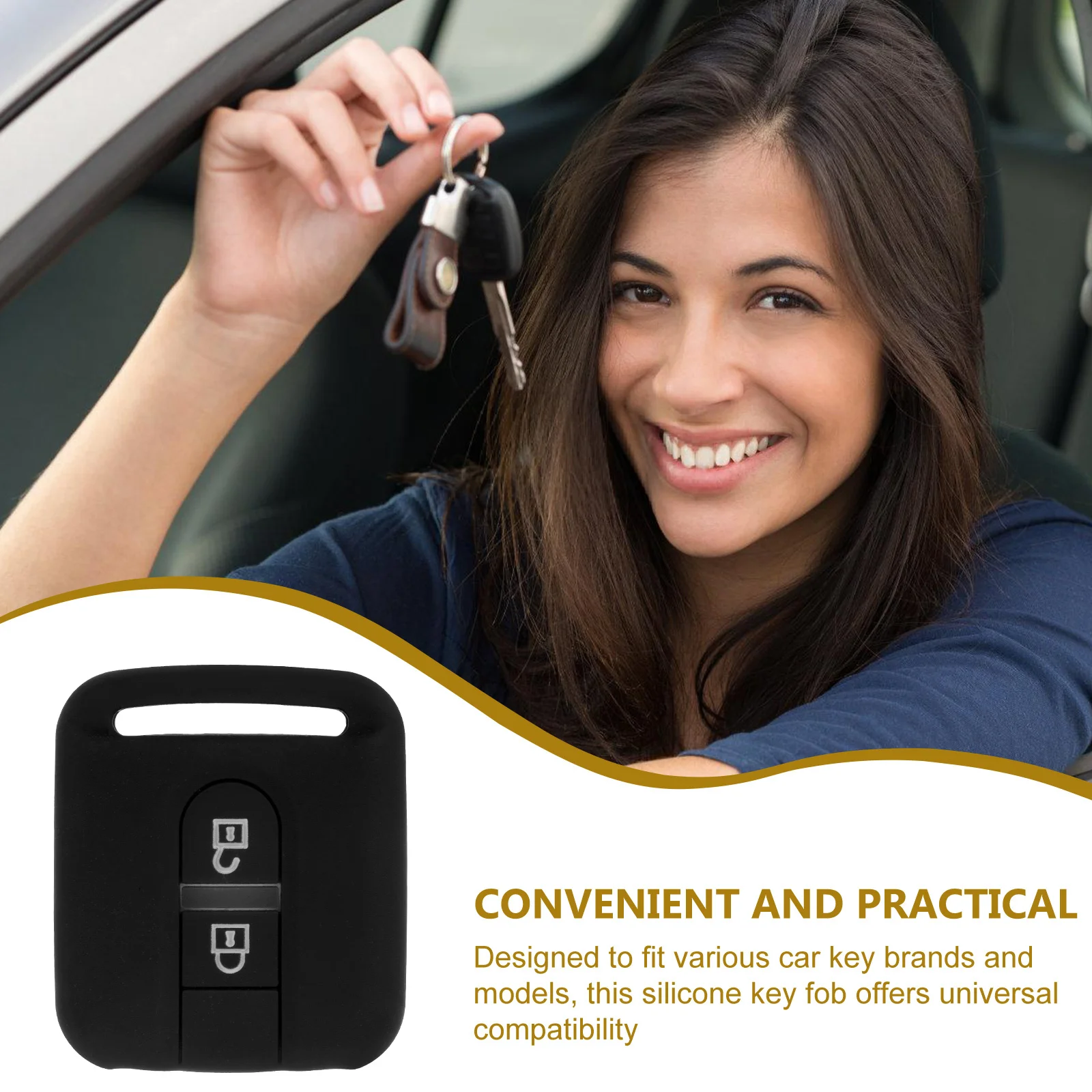 

Car Protector Cover Splashproof Dirtproof Fob Protector Universal Caps Covers For Multiple Models Auto Key Case