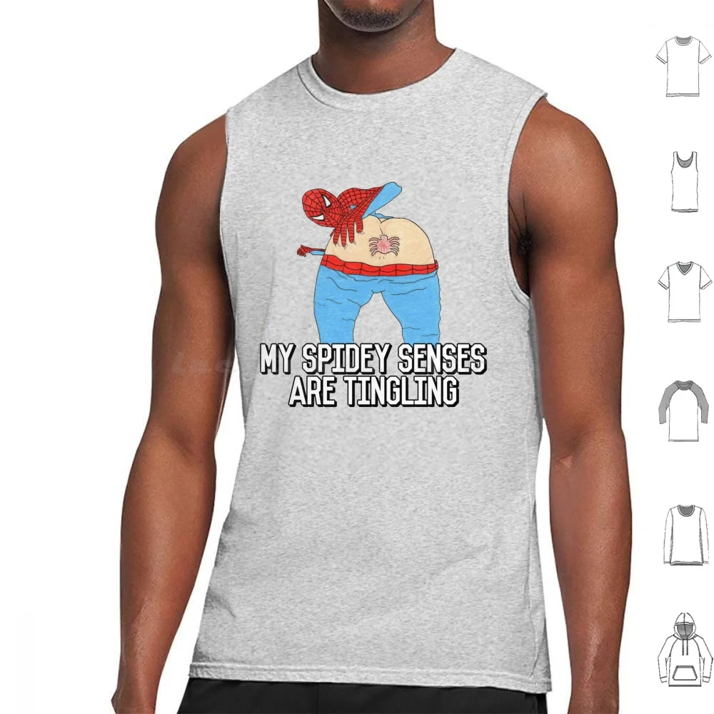 Spider Senses Tank Tops Vest Sleeveless Humor Top Bottom Power Bottom Funny Pride Doughnut Donut Dump Gangbang